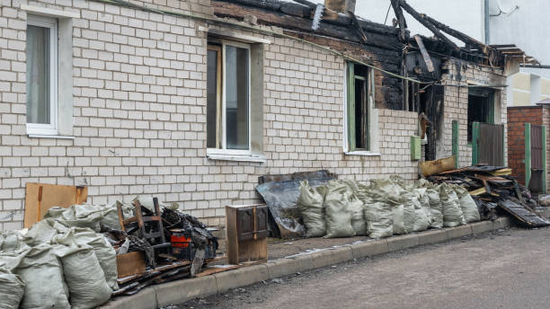Professional Fire Damage Removal technician working in East Greenville, PA